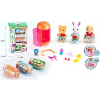 Тварини флоксові,будинок,світло,звук,2 фігурки,в кор-ці,38,5х29,5х9см №MBE18-3(12)(24) КІ