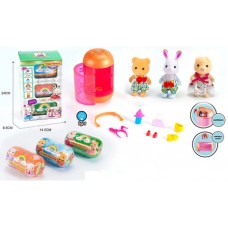 Тварини флоксові,будинок,світло,звук,2 фігурки,в кор-ці,38,5х29,5х9см №MBE18-3(12)(24) КІ