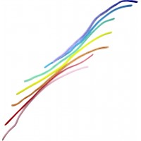 Дріт синельний 0,8х7х300мм,пастель мікс,20шт