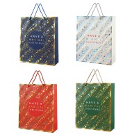 Пакет подарунковий "Buromax" 26х32х10см Новий Рік тиснення фольгою BM.2000102(12)