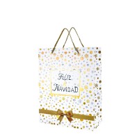 Пакет подарунковий "Buromax" 26х32х10см Новий Рік тиснення фольгою BM.2000121(12)