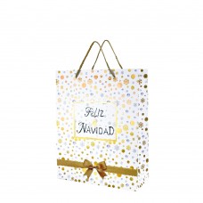 Пакет подарунковий "Buromax" 26х32х10см Новий Рік тиснення фольгою BM.2000121(12)