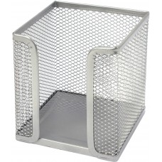 Бокс для бумаги 10,5 х10,5 х8 см серебристый / Leader / (72) Z017S / 561001