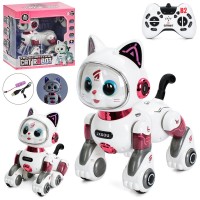 Кіт RK2,4G 23см,звук,світло,їздить,прогр-ся,сенсор,акум.,USB,в кор-ці,28х27х19см№788А-5(9)