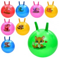 М'яч для фітнеса 45см, 320гр,з ріжками,8 видів,20х17х4см,№MS4284(40)