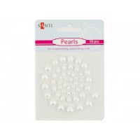 Набор жемчужин самоклеящихся Santi 50 шт бело-радужный 952648