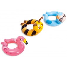 Надувной круг 59220 3 вида (1 вид 77х55см, 2-3 вида 64х61 см), в кульке 25х15,5см