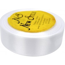 Стрічка атлас "Sindtex" 2,5смх23м біла №АЛ2-001