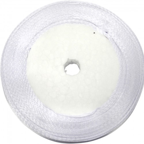 Стрічка атлас "Sindtex" 0,6смх23м біла №АЛ12-001(10)