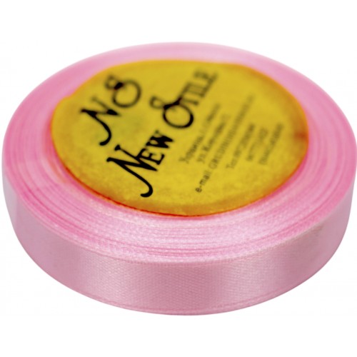 Стрічка атлас "Sindtex" 1,2смх23м світло-рожевий №АЛ12-04(10)