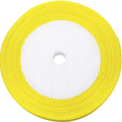 Стрічка атлас "Sindtex" 1,2смх23м жовтий №АЛ12-101(10)