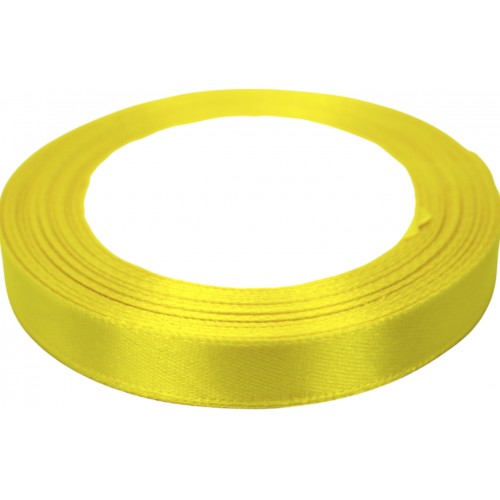 Стрічка атлас "Sindtex" 1,2смх23м жовтий №АЛ12-101(10)