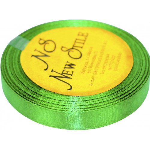 Стрічка атлас "Sindtex" 1,2смх23м зелений №АЛ12-19(10)