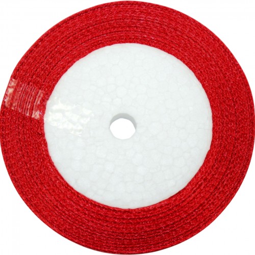 Стрічка атлас "Sindtex" 1,2смх23м червоний №АЛ12-А026(10)