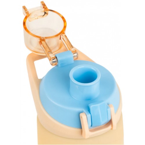 Пляшка для води пласт. "Kite" 760мл бежево-синя №K26-1200-1