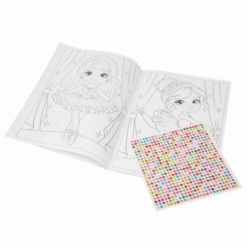 Розмальовка А4 "Балерини" зі стразами 12стор. №743369/1В/(100)