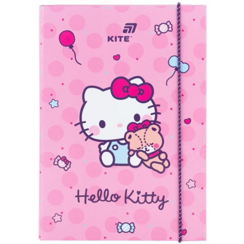 Папка для зош. В5 "Kite" №HK26-210-1 Hello Kitty на рез. картон(10)(40)