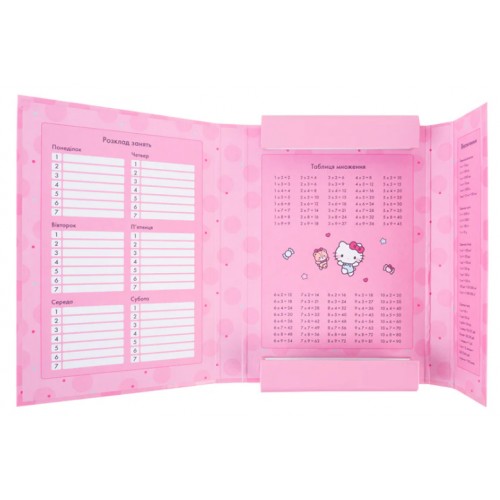Папка для зош. В5 "Kite" №HK26-210-1 Hello Kitty на рез. картон(10)(40)