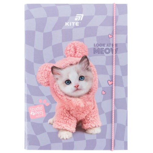 Папка для зош. В5 "Kite" №SP26-210 Studio Pets на рез. картон(10)(40)