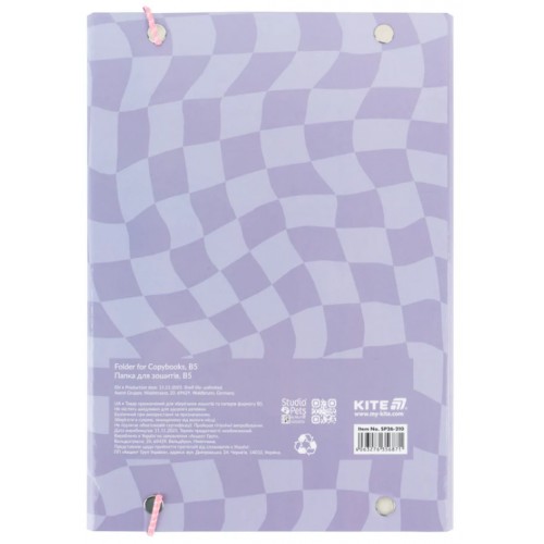 Папка для зош. В5 "Kite" №SP26-210 Studio Pets на рез. картон(10)(40)