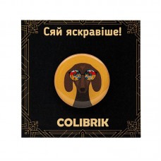 Значок пін "Такса в окулярах" №480230