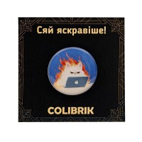 Значок пін "Палаючий кіт" №480259