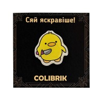 Значок пін "Качка з ножем" №480248