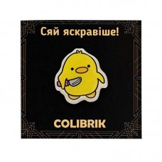 Значок пін "Качка з ножем" №480248