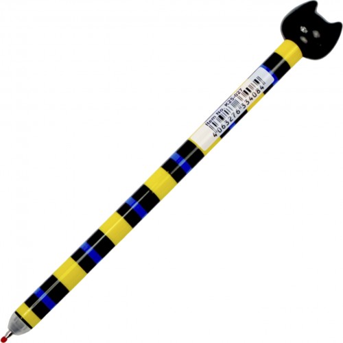 Ручка авт. гел. "Kite" №К25-027 Cats "пиши-стирай" синя(36)