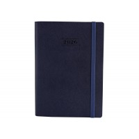 Ежедневник датированный 2026 Optima Cross А5 синий мягкая обложка O25235-02