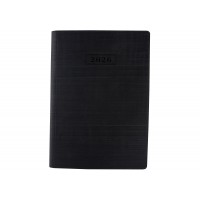 Щоденник датований 2025 Optima Stripe А5 чорний O25285-01