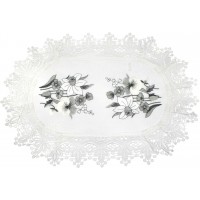 Великодня серветка "Квіти" овал. 48х31см