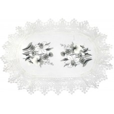 Великодня серветка "Квіти" овал. 48х31см