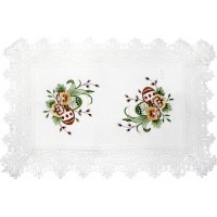 Великодня серветка "Крашанки в квітах" прямок. 48х31см №43273