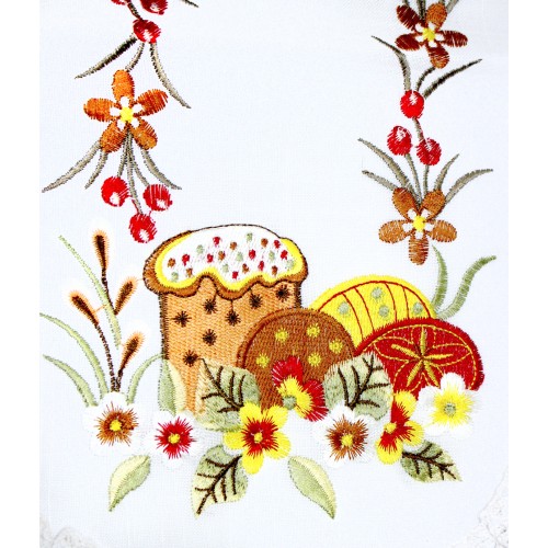 Великодня серветка "Паска з крашанками" овальн. 62х44см №43264