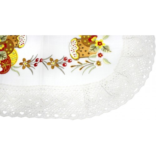 Великодня серветка "Паска з крашанками" овальн. 62х44см №43264