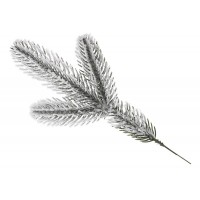 Гілка засніжена лита 28см зелена №GU-04/Bonadi/(10)