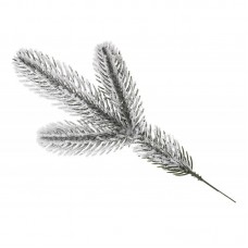Гілка засніжена лита 28см зелена №GU-04/Bonadi/(10)
