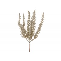 Гілка декор. 29см папороть в глітері, шампань №H39-221/Bonadi/