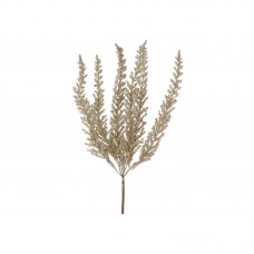 Гілка декор. 29см папороть в глітері, шампань №H39-221/Bonadi/