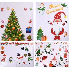 Наклейка новорічна для вікон "Santa&Co" 60х45см №R33942(12)