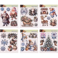 Наклейка новорічна для вікон "Santa&Co" 31х38см №R33999(12)