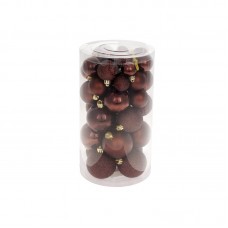 Набір куль пласт. 5см 12шт темний шоколад №147-525-5 в пакеті /Bonadi/