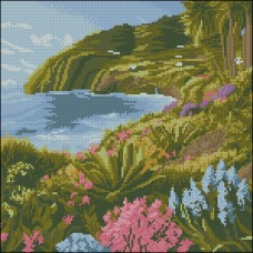 Алмазна мозаїка "Strateg" Узбережжя на острові 30х30см №YZ3030-05