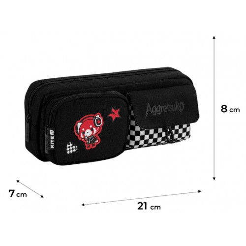 Пенал "Kite" Aggretsuko 1від.,м'який №AR26-2701