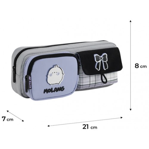 Пенал "Kite" Molang 1від.,м'який №ML26-2701