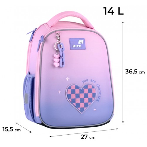 Рюкзак каркасний "Kite" Education 555 Charming 1від.,4карм. №K26-555S-4(4)