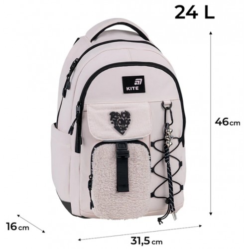 Рюкзак "Kite" Education teens Tenderly 2від.,5карм. №HK26-2597L-1(6)(10)