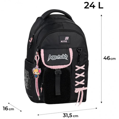 Рюкзак "Kite" Education teens Aggretsuko 2від.,5карм. №AR26-2597L(6)(10)