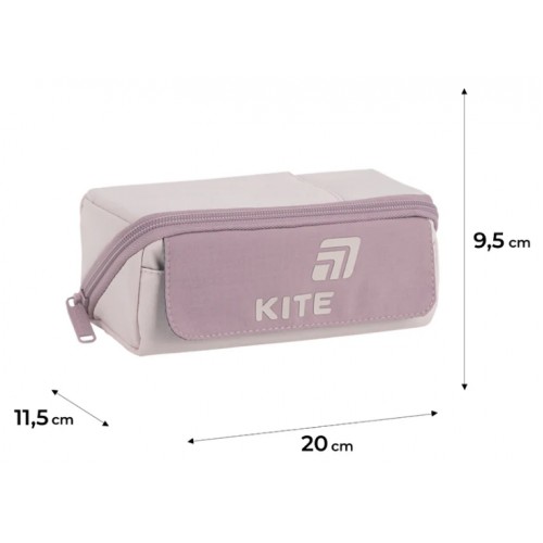 Пенал "Kite" 1від.,м'який світло-рожевий №K26-2702-5
